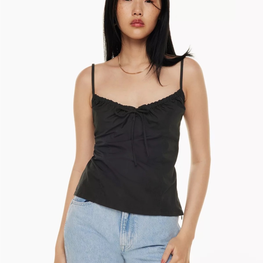 Aritzia Sunday Best Delphine Poplin Camisole - Black